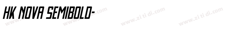 HK Nova SemiBold字体转换